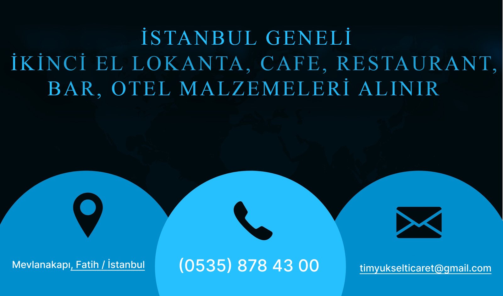 Ümraniye – İkinci El Lokanta, Restaurant, Cafe, Otel, Bar Malzemeleri Alanlar